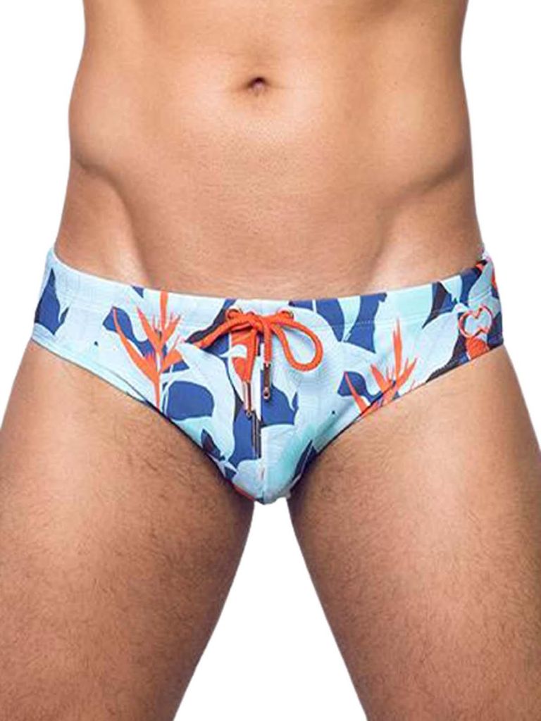 2Eros Print Swim Briefs V10 Caribbean Twist XL