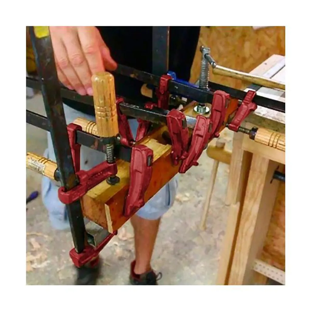 Morsetto a vite Piher M-12 02012 acciaio legno di faggio 12 cm - 2