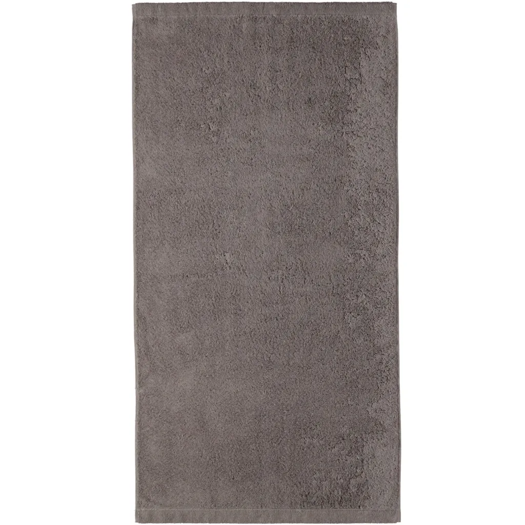 Serviette en Coton Peigné 50x100 cm Graphite - Finition Haut de Gamme