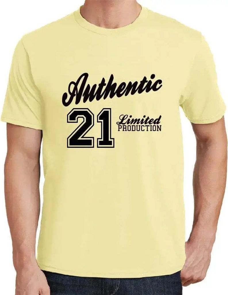Herren Grafik T-Shirt 21 authentisch – 21 Authentic – Geschenk 21. Geburtstag Jahrestag 21 Jahre Jubiläum 21 Jährige Mann Jahrgang 2003 Kurzarm