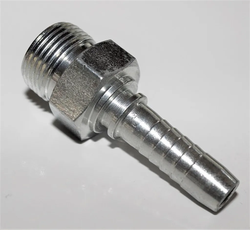 4x Raccordo Idraulico CES DN 10 Serie Pesante Acciaio Zincato M20x1,5