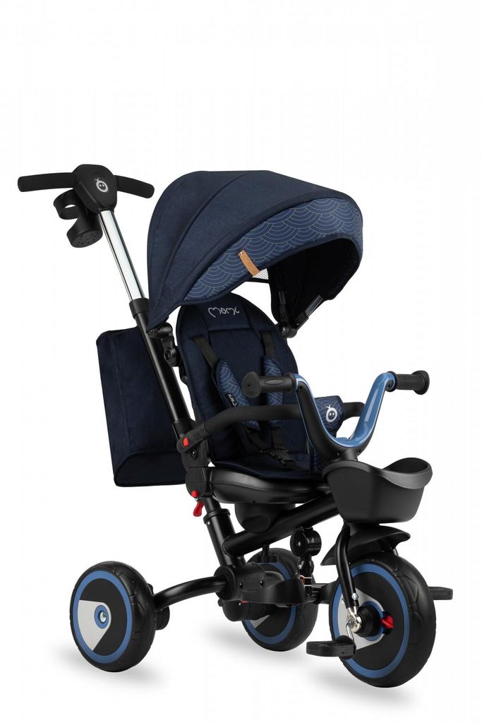 Trojkolesový bicykel 5v1 MoMi INVIDIA, modrá farba Obrázok produktu 