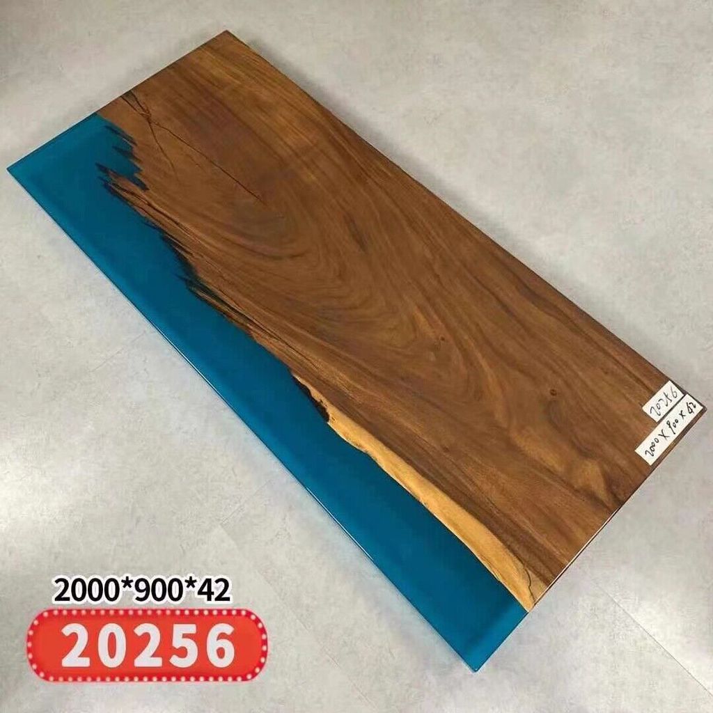Epoxidharz Esstisch River Table 200x90 Neu Echtes Holz Tische Massiv Flusstisch JVmoebel