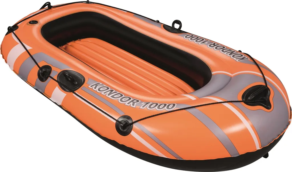 Bateau gonflable robuste 155x93cm avec valves sécurité et PVC épais - 23