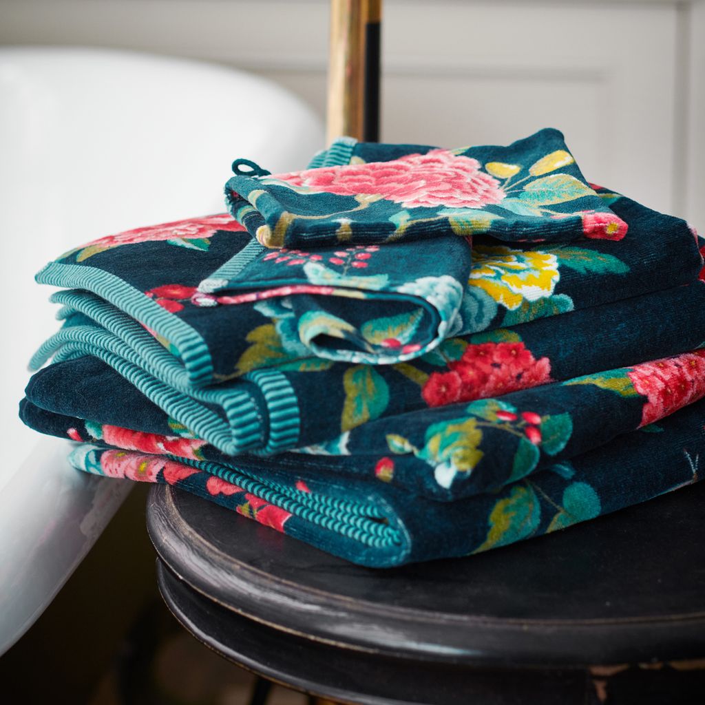 Pip Studio Good Evening Duschtuch Farbe Dark Blue Größe 70x140