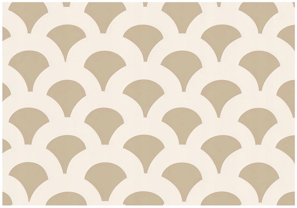 Fototapete Abstrakt Boho Geometrisch - 250x175 cm - Vliestapete Wohnzimmer Schlafzimmer - Vlies Fototapete Beige - 16405VX5