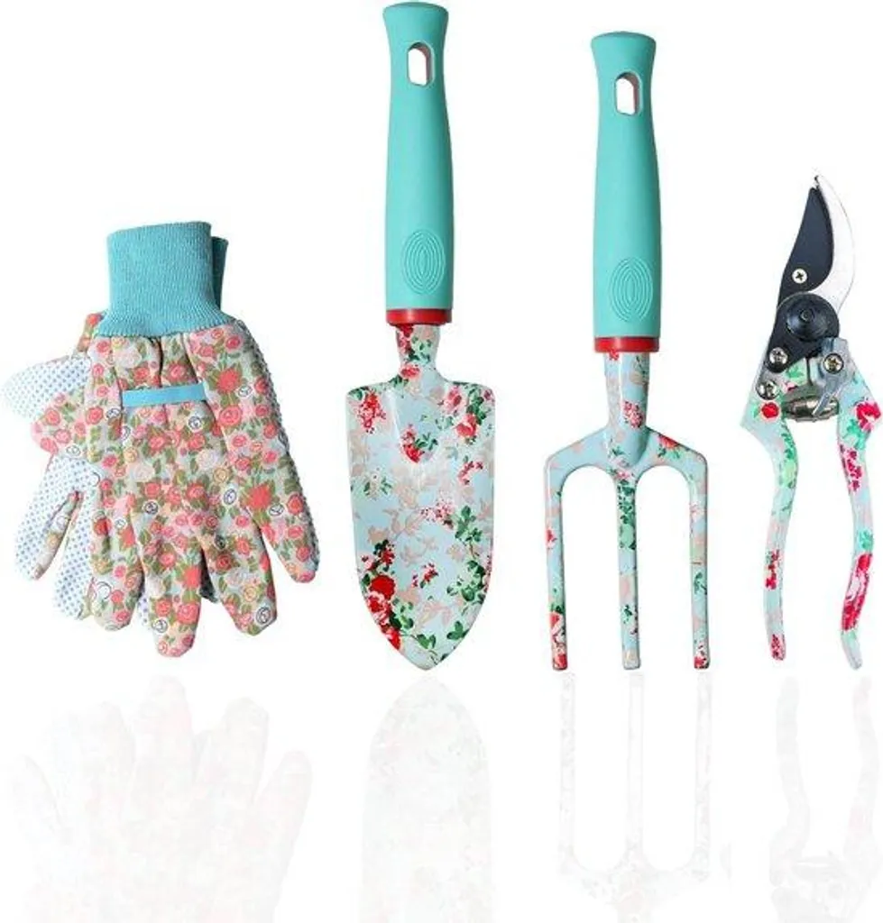Jardinez sans douleur set 4 pièces floral ergonomique contre fatigue