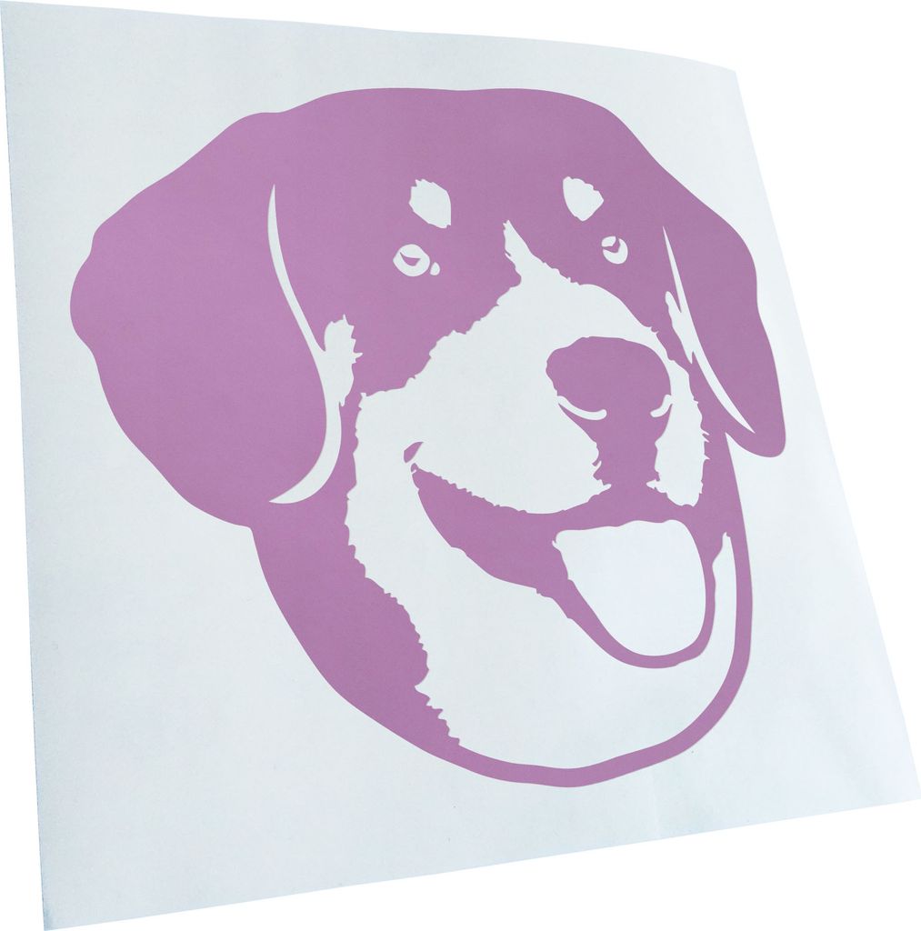 Kiwistar - Autoaufkleber - English bucher mountain dog - Pink - 11x10cm - Aufkleber für Auto, Laptop, Fahrrad, LKW, Motorrad mehrfarbig JDM Decal ...