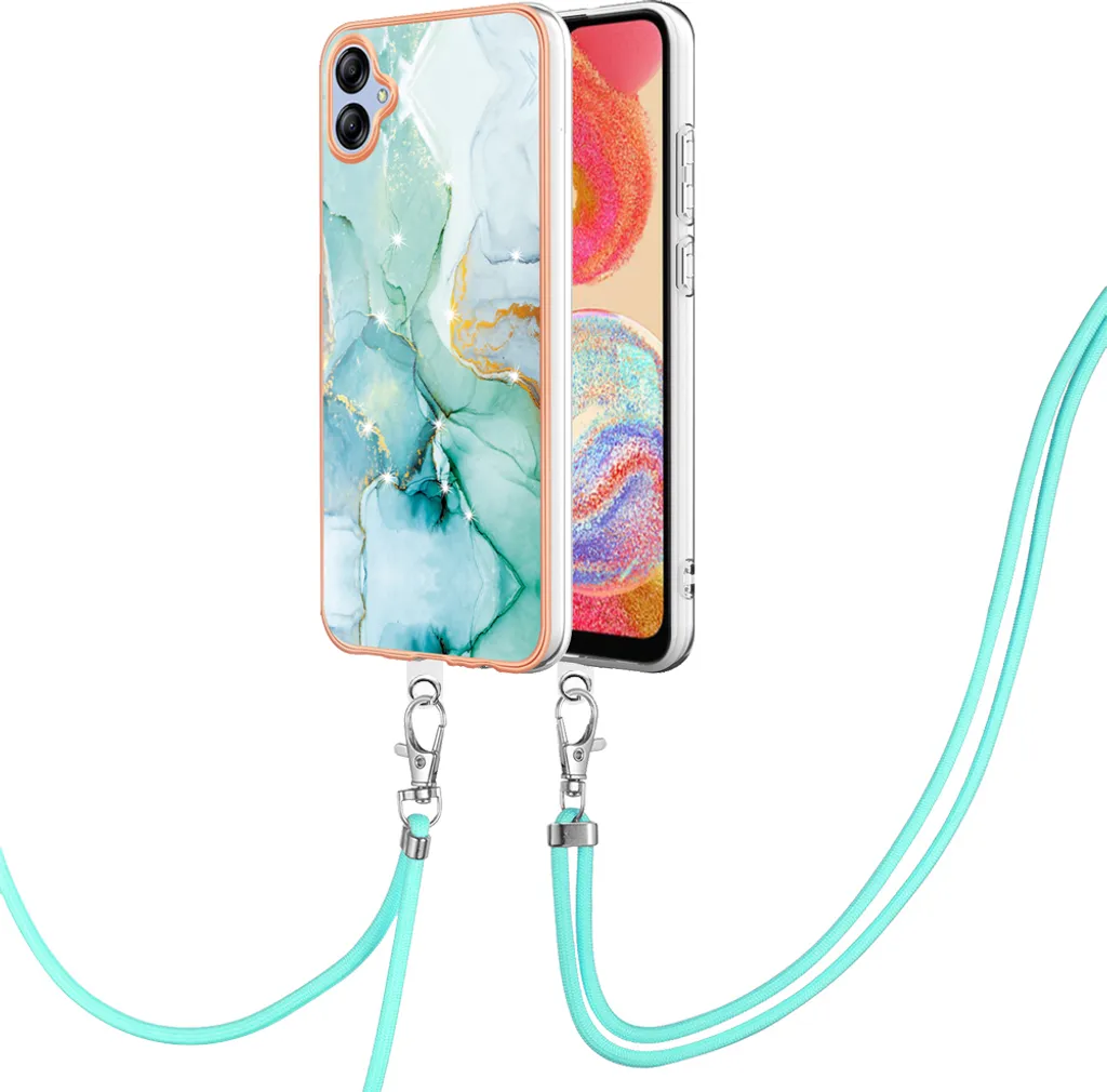 Custodia Outdoor Samsung Galaxy A04E Verde - Strap Regolabile TPU