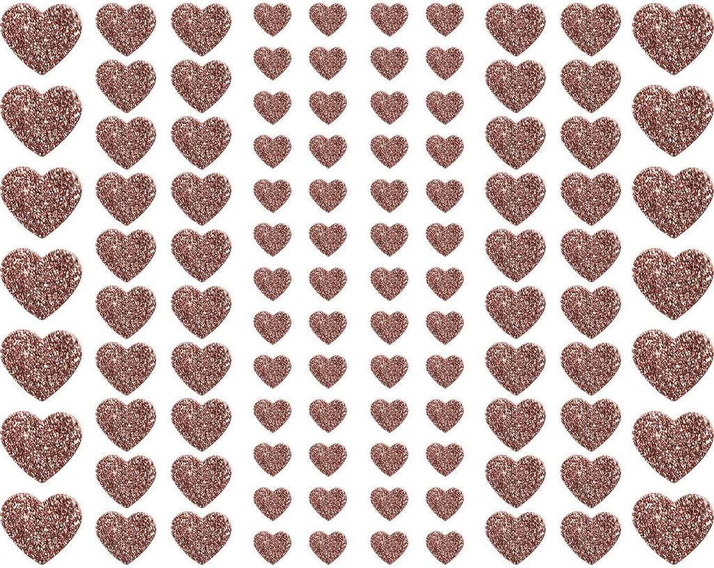 Oblique Unique 106 Herz Sticker Aufkleber Set mit Glitzer Produktbild 