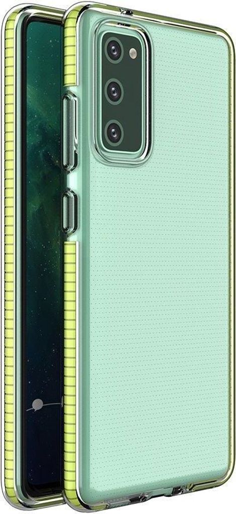 Spring Case Gelhülle Mit Buntem Rahmen Für Xiaomi Redmi Note 10 / Redmi Note 10S Gelb