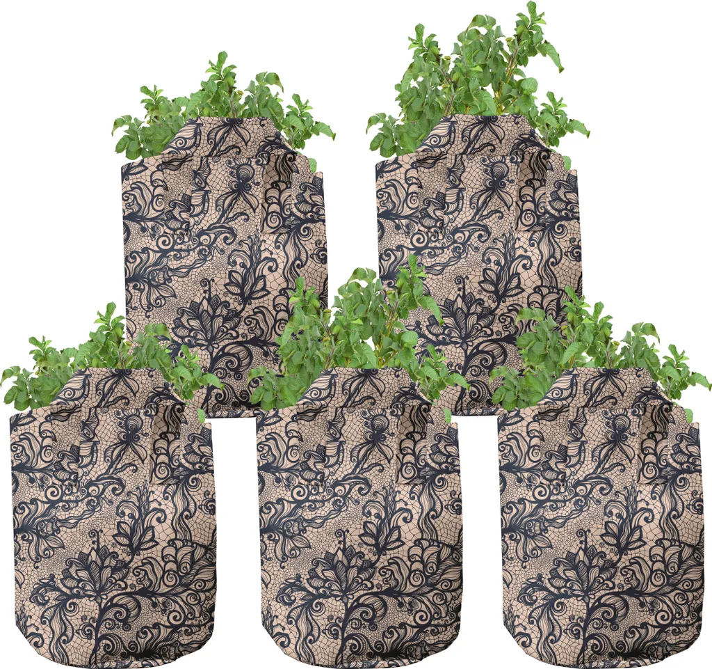 Pots de Fleurs 5 Gallons pour Culture Potager Balcon Style Gothique