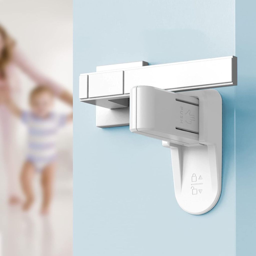 4 Stück Türhebelschlösser für Kinder und Haustiersicherung, Produktbild 
