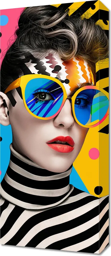 Quadro Artistico Lo Sguardo dell'Anima 30x70 | Opera su Tela Canvas