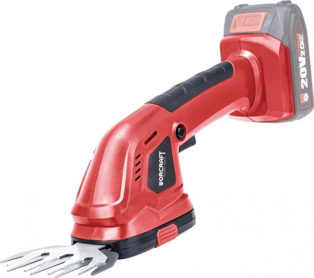 Cisaille à gazon 20V WORCRAFT CGS-S20LiC avec système de lame 2 en 1