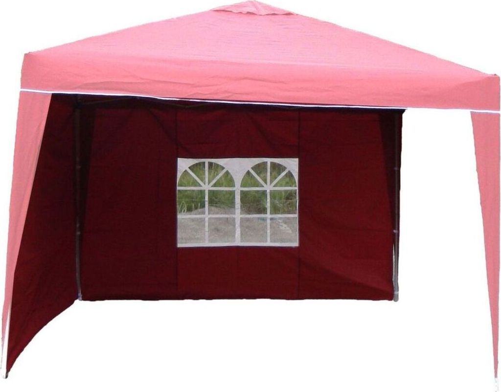 Gartenzelt Seitenwände 3 x 2m Polyester wasserabweisend mit Fenster
