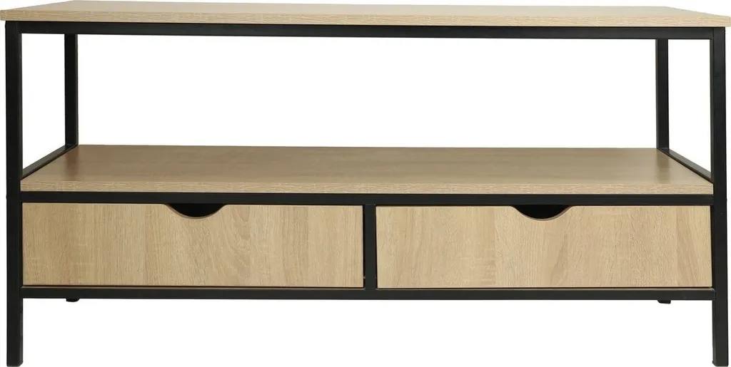 Meuble TV industriel Detroit avec tiroir 113x40x55 cm - Bois et Métal