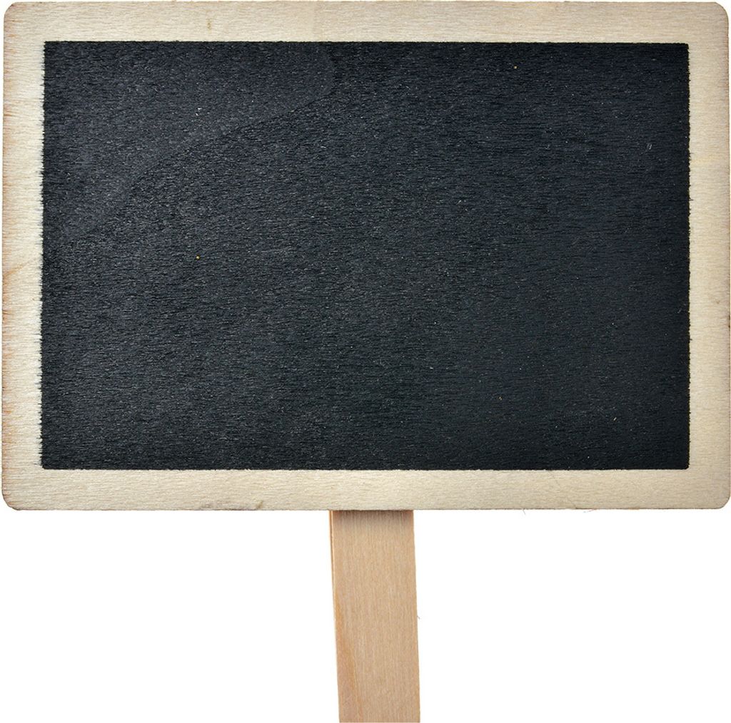 Clayre & Eef Tablica kredowa 8x2x8 cm czarne drewno Zdjęcie produktu 