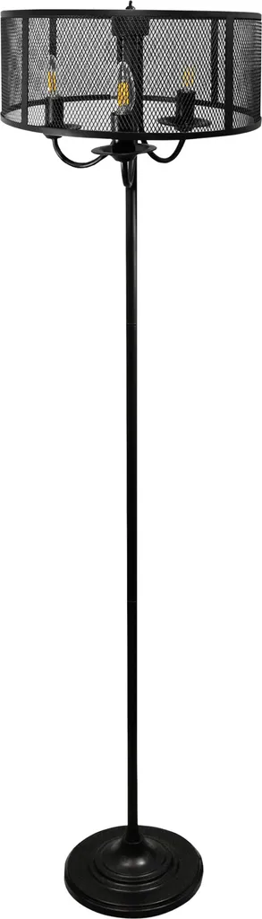 Lampadaire SOHO 310880 Polux noir à 3 lumières E14 en métal design