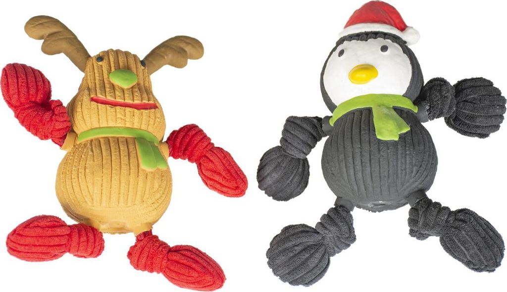 Duvo+ Hundespielzeug Xmas Rentier oder Pinguin Latex