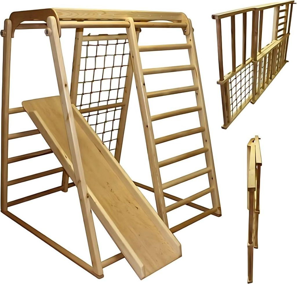 Indoor Spielplatz Kletterwand Klettergerüst Sprossenwand Produktbild 