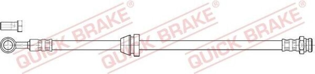 QUICK BRAKE 50.854X Bremsschlauch für CHEVROLET Aveo / Kalos Schrägheck (T250, T255) für DAEWOO KALOS (KLAS)
