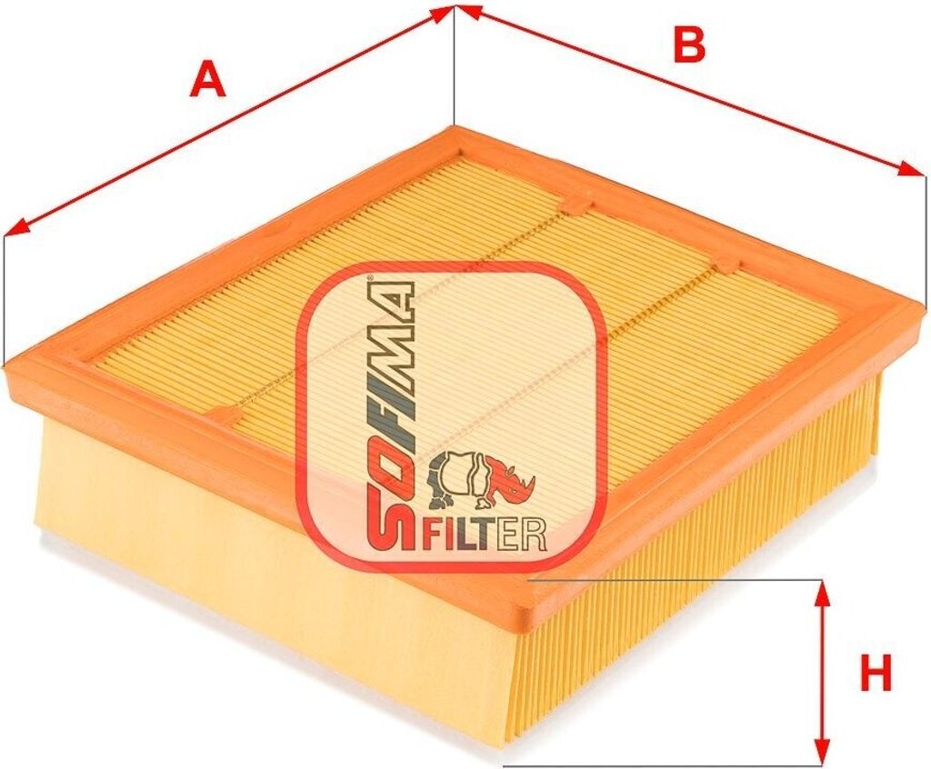 Luftfilter SOFIMA S 3677 A für FIAT 500X (334) Filtereinsatz