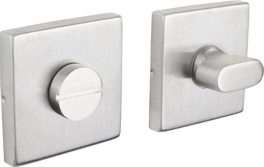 Lavuzo WC-Türbeschlag Edelstahl viereckige Rosette - Pro Set