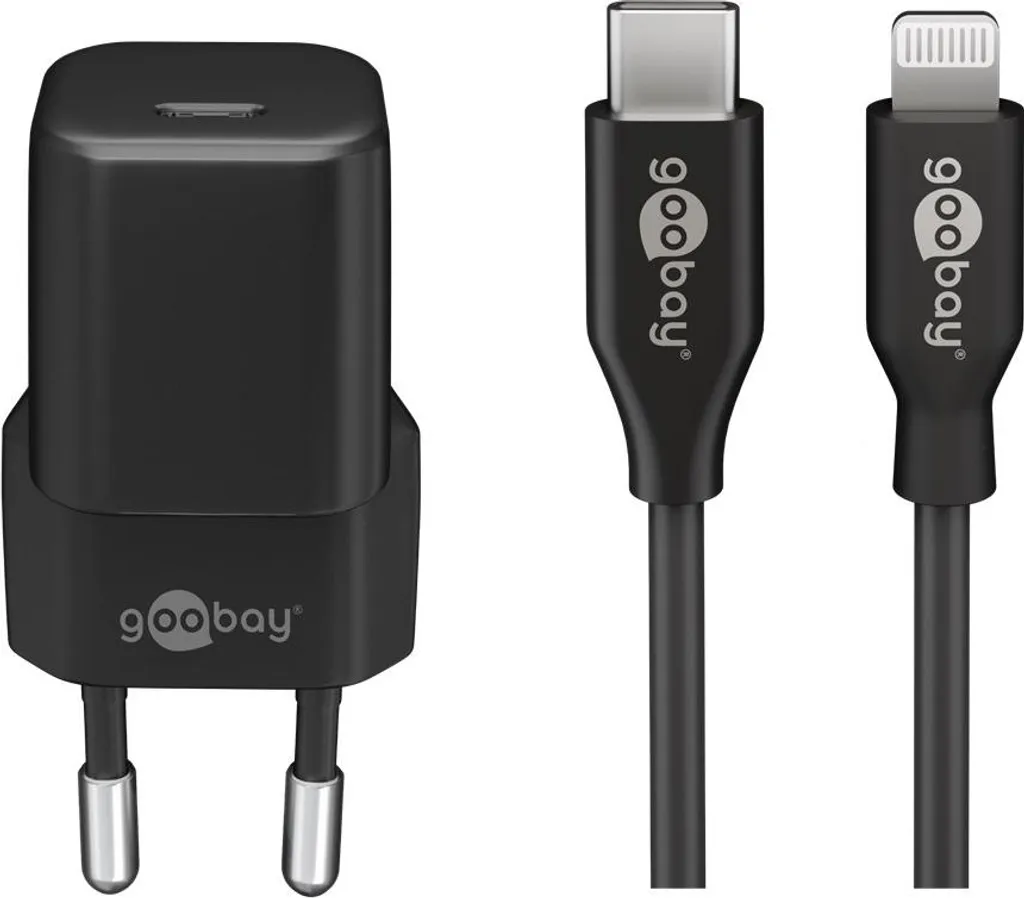 Chargeur Secteur USB-C 20W avec Câble Lightning pour iPhone et iPad