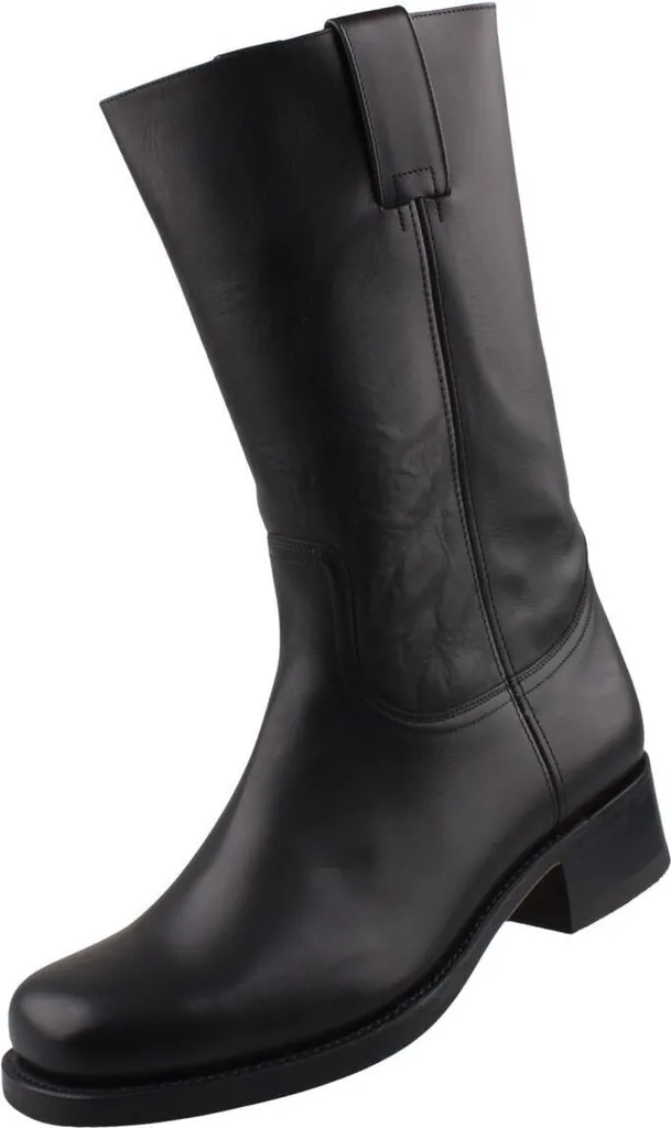 Bottes en cuir cousu Goodyear Sendra 3162 noir pour homme motard