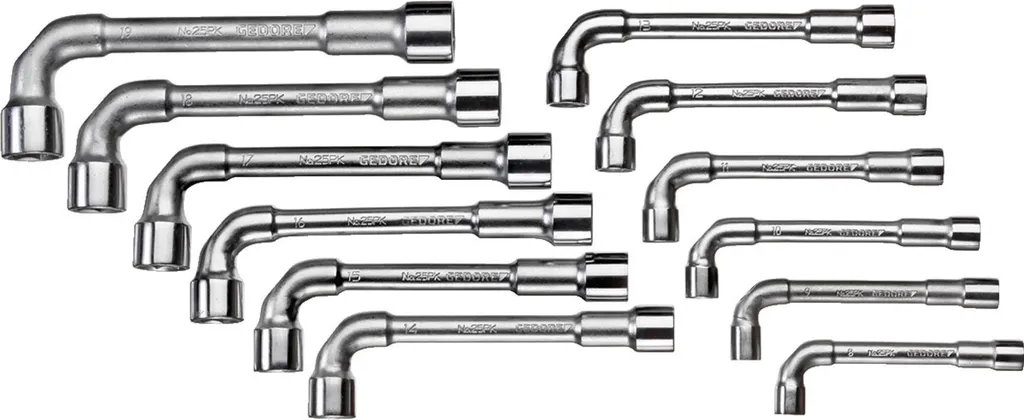 GEDORE 25 PK-012 Set 12 Chiavi a Pipa Doppie 8-19mm | Qualità 1527312