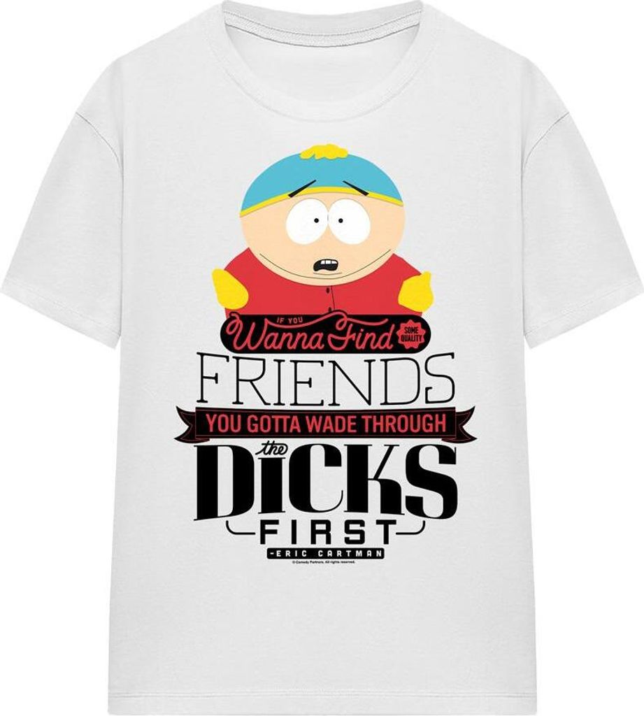 South Park - "Wade Through Dicks" T-Shirt für Herren/Damen Uni TV15982 (XXL) (Weiß)
