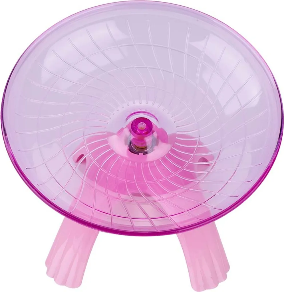 Accessori Gabbia Criceto: Ruota Rosa Rotante Silenziosa in Plastica - 1