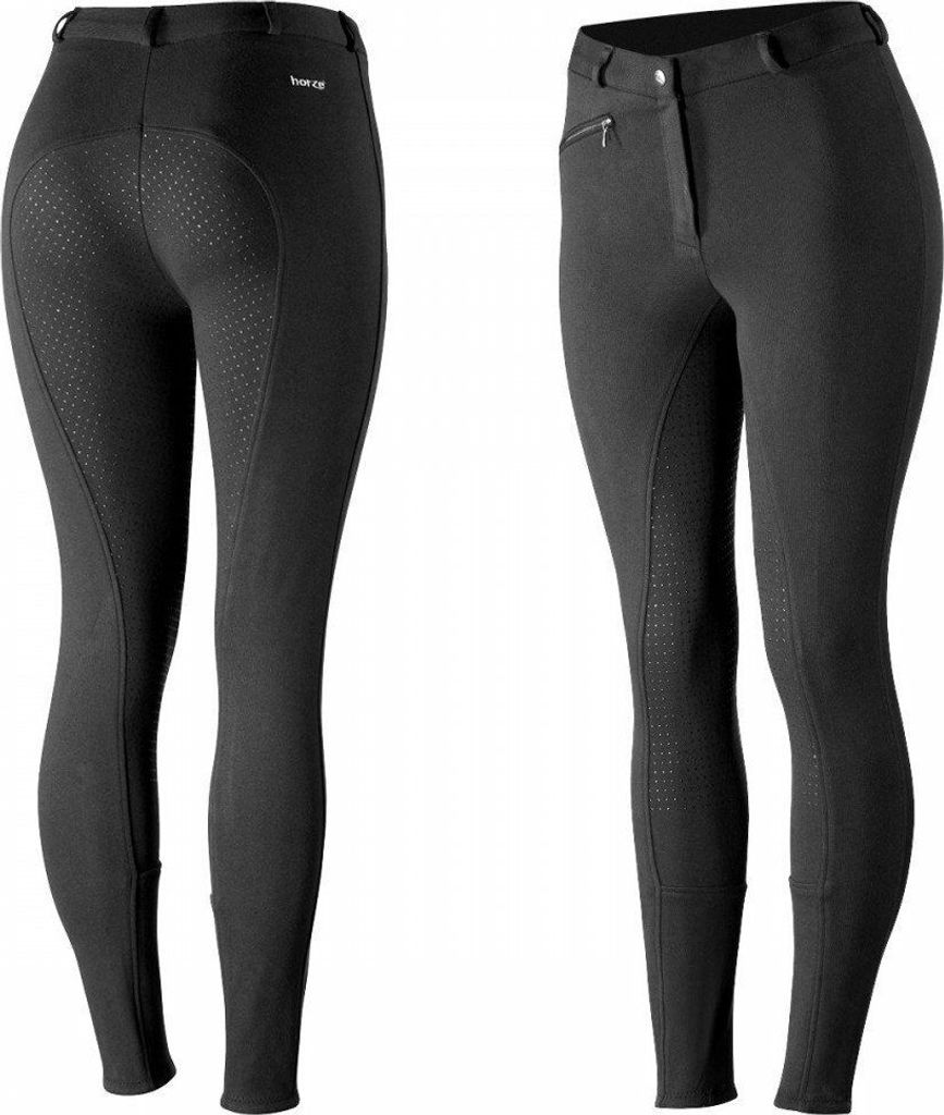 Horze Active Damen Silikon Grip Vollbesatzreithose Reithose, Größe:36