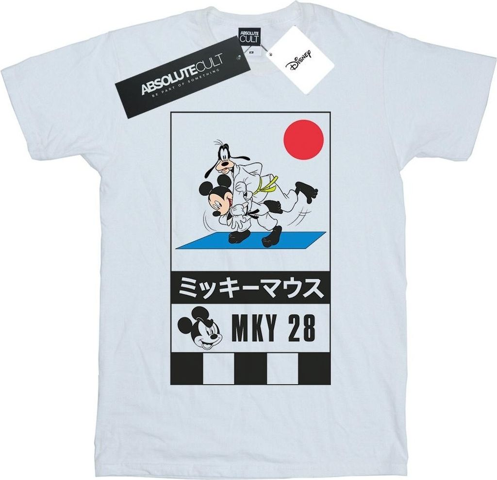 Disney - "Mickey And Goofy Karate" T-Shirt für Herren BI41318 (XL) (Weiß)