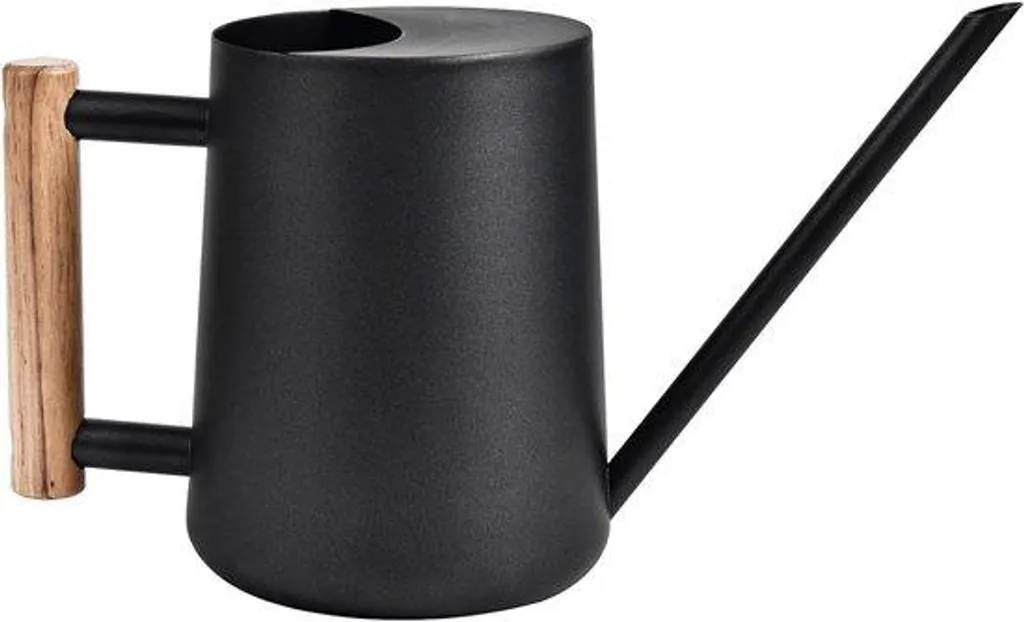 Arrosoir à long bec verseur en inox et manche bois ergonomique 1000ml