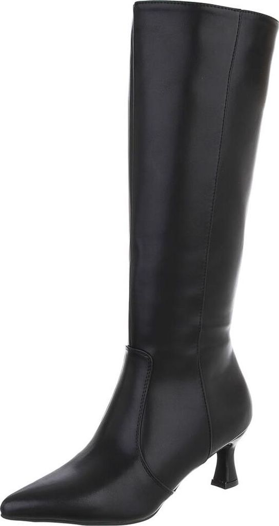 Ital-Design Damen Stiefel Lederoptik Klassische Stiefel 90109861 Schwarz Gr. 39