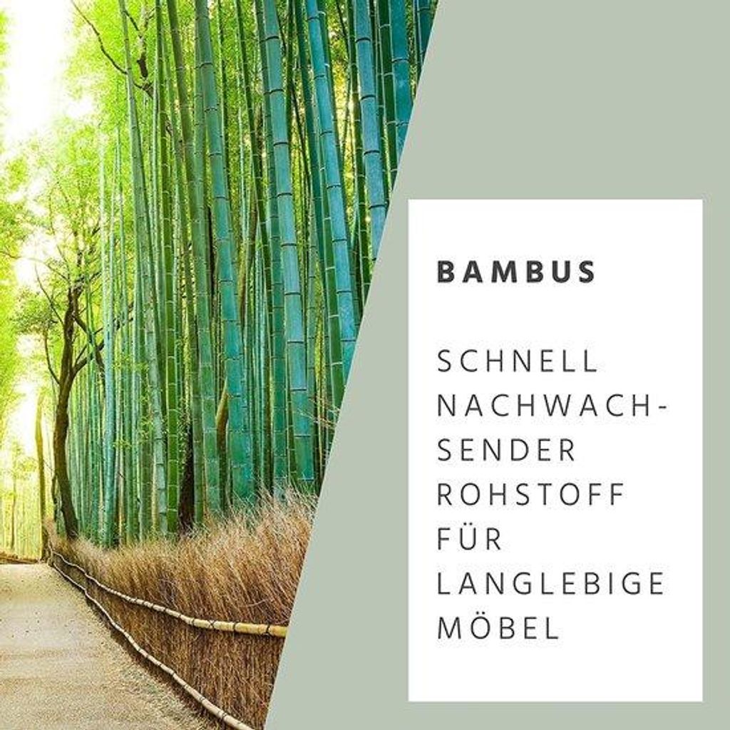 Bamboo-Organizer für Besteck und Schmuck - 30 x 30 x 5 cm - 5-Teil-Lade - Holz - Naturell