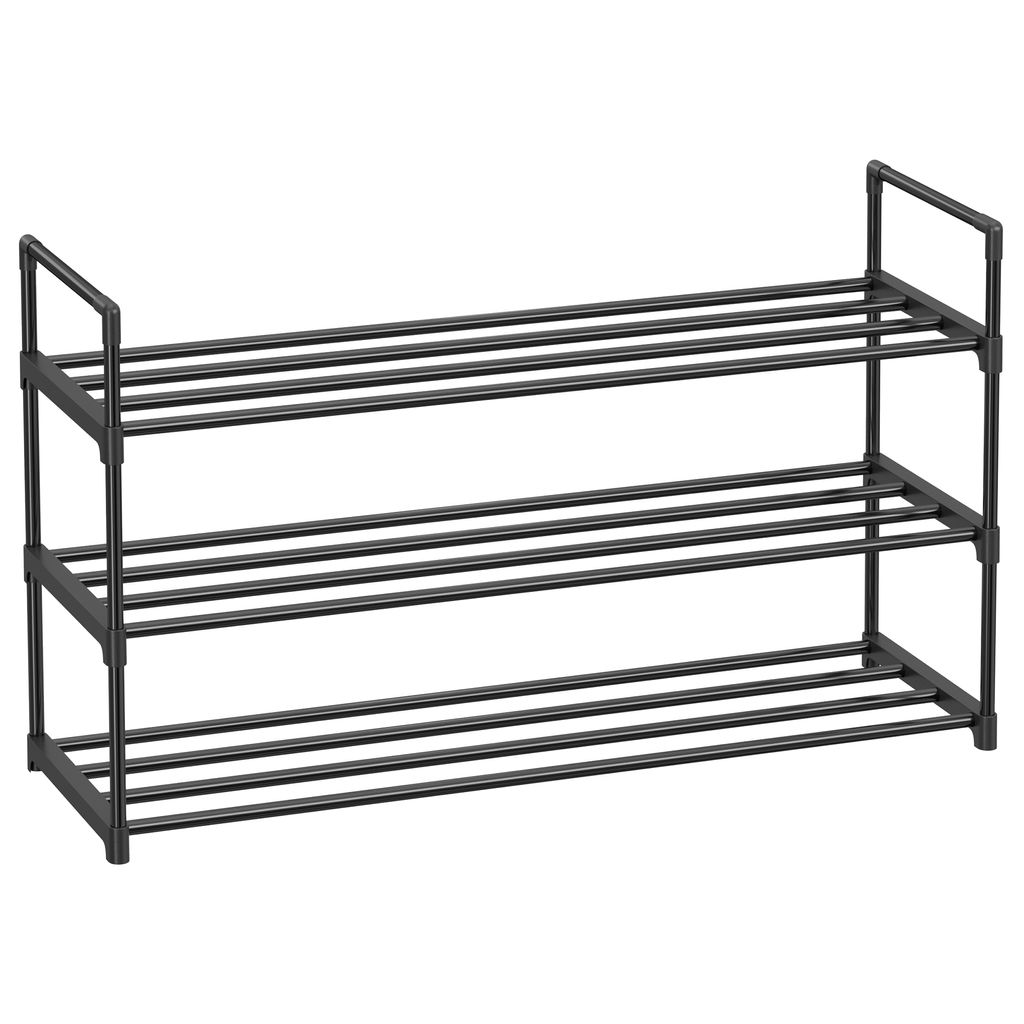 SONGMICS Schuhregal 3 Ablagen Schuhständer 92 x 54 x 30 cm Produktbild 