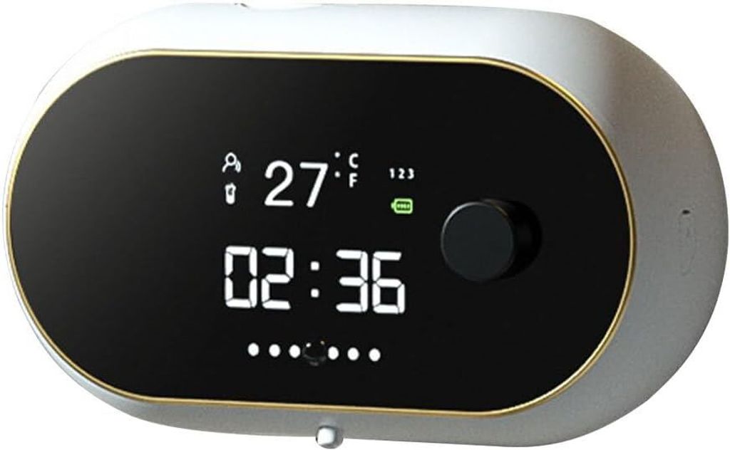 Automatischer Seifenspender zur Wandmontage, 450 ml, berührungsloser Händedesinfektionsspender, USB-Aufladung, wandmontierter LED-Display-Sensor...