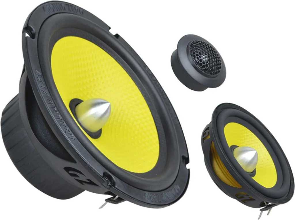 Kit Audio Ground Zero GZTC 165.3X-ACT 3 Voies avec Tweeter en Soie