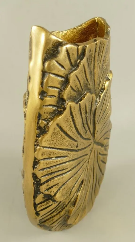 Vase bronze 27 cm incassable en aluminium - Déco durable et élégante - 5