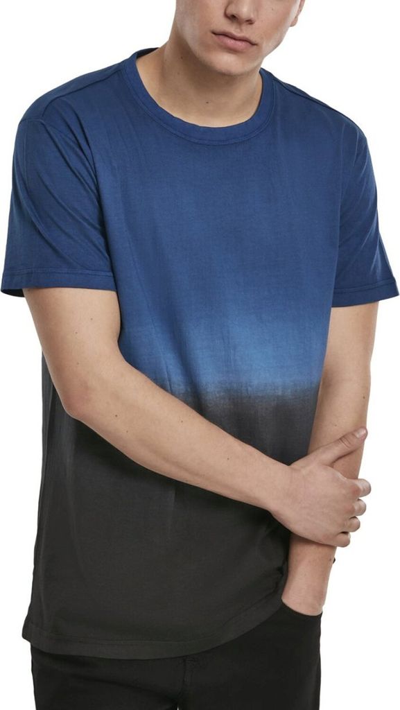 Urban Classics - DIB DYED Shirt navy / schwarz - M