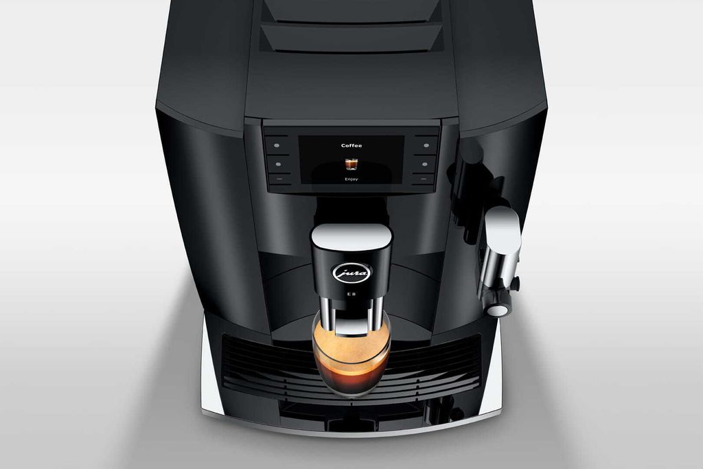 Jura E8PianoBlack EC Schwarz Superautomatische Produktbild 