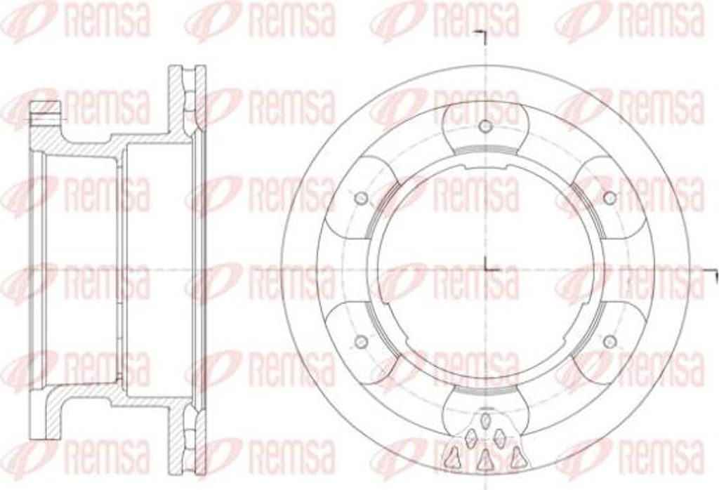 REMSA 61400.10 Bremsscheibe OE 2996049 kompatibel mit Daily