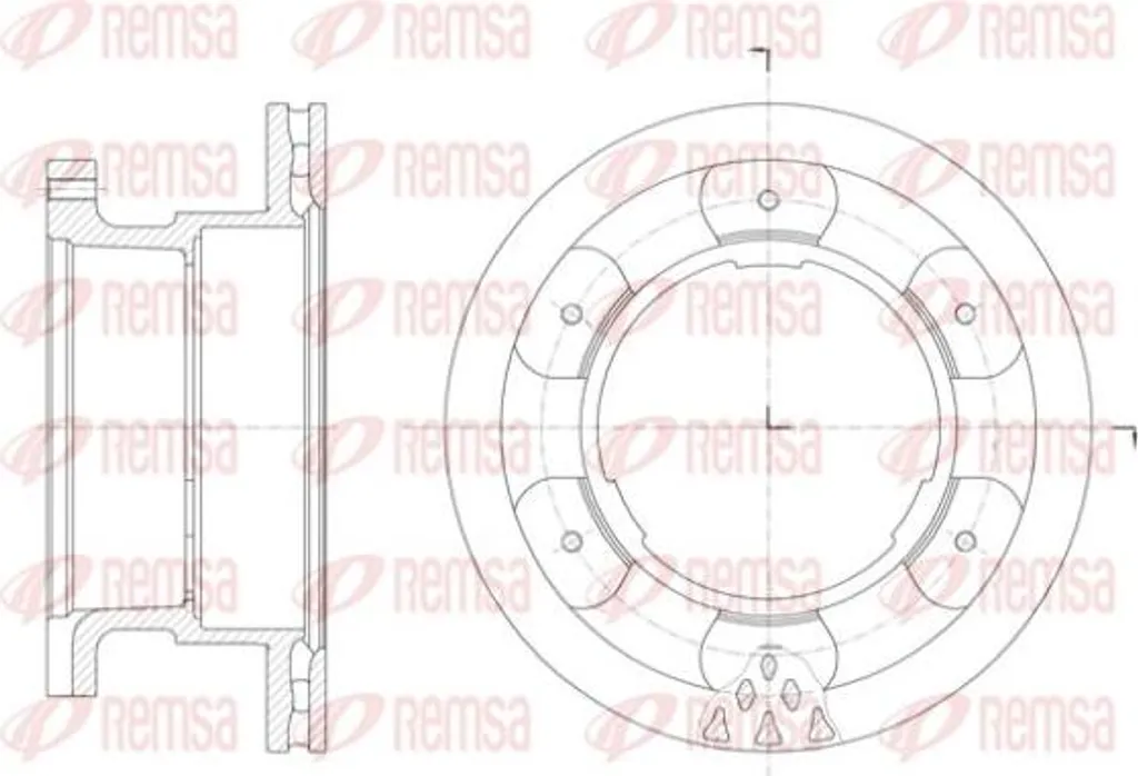 Disque de frein REMSA 61400.10 : Stop aux vibrations sur Daily OE 2996049