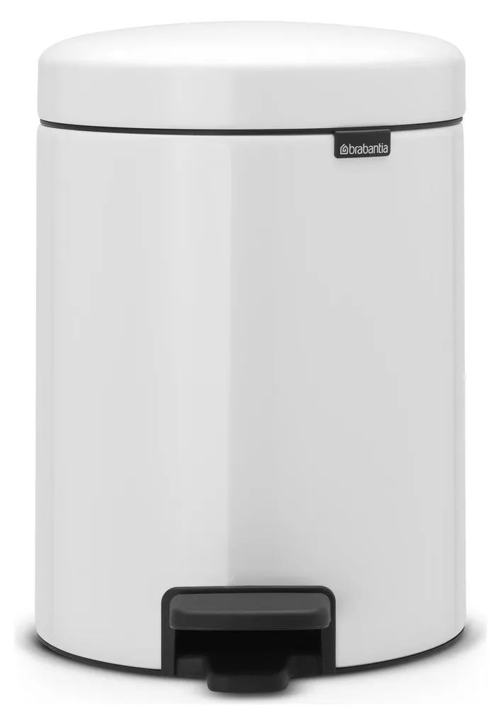 Poubelle 5L Brabantia pour bureau ou WC - Pratique et Discrète Blanc