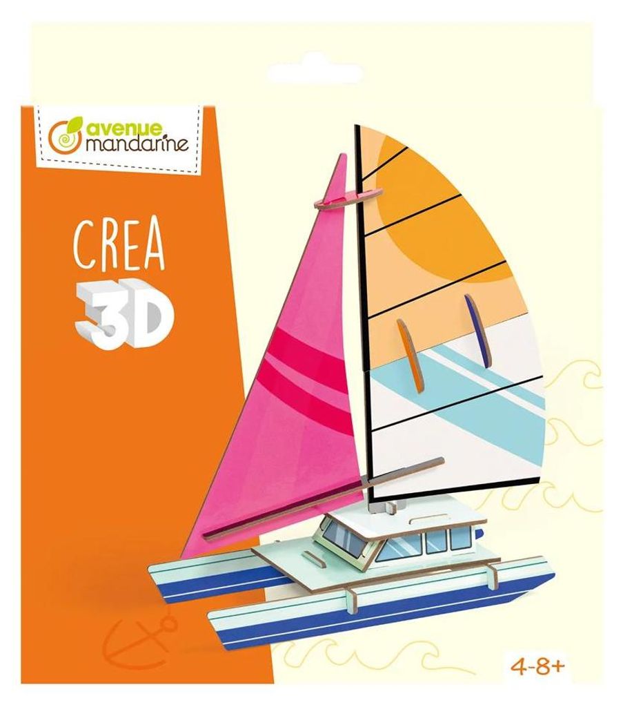 3D Puzzle Schiff Modellbausatz aus Karton, 20x20 cm, vorgestanzte Tafeln
