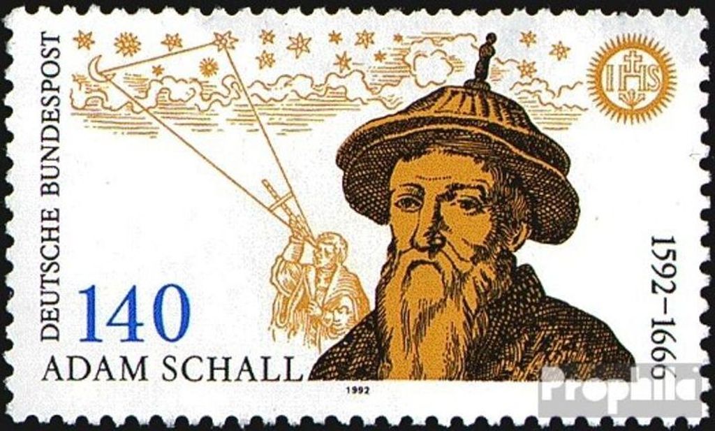 Briefmarken BRD (BR.Deutschland) 1992 Mi 1607 (kompl.Ausgabe) postfrisch 400.Geburtstag von Schall von Bell