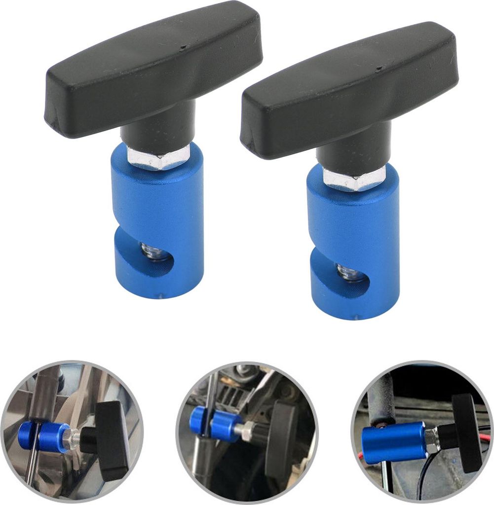 2 Stück Lift-Stützklemme, Haubenstrebe und Zündkerzen-Bremssattel, 2-in-1-Werkzeug für Auto-Heckklappe, Blau